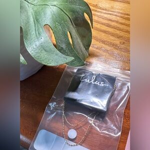 Lulus 14kt Gold Plated Beaded Chain Necklace NWT